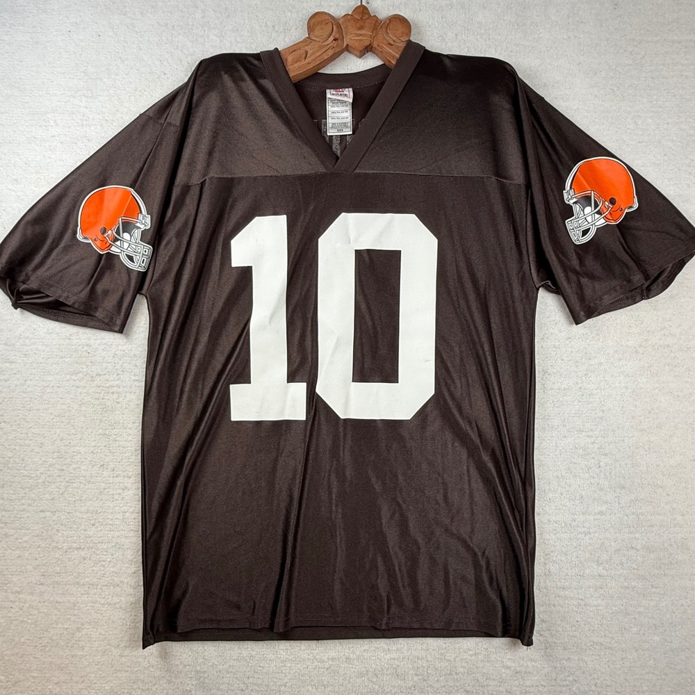 NFL Players Cleveland Browns Brady Quinn 10 Jersey Brown Mens Medium 7042A 08